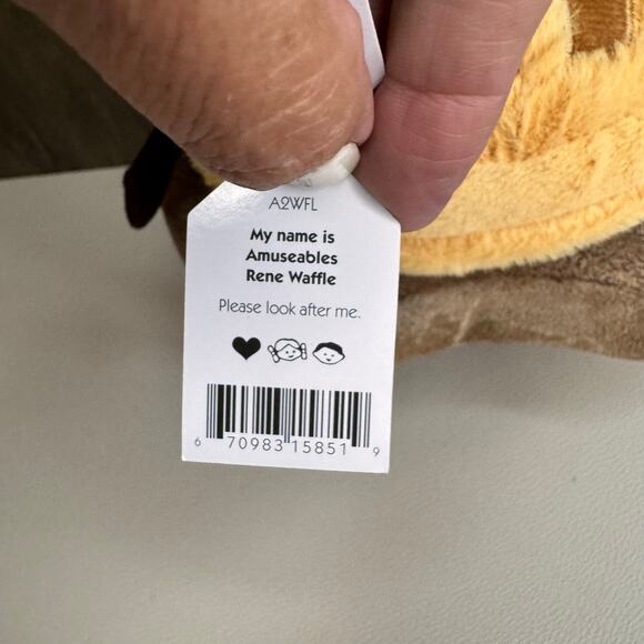 Jellycat Rene Waffle Amuseables New FAST SHIP Amuseables Waffle - Picture 8 of 8